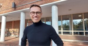 Presidenttiehdokas Alexander Stubb vieraili Kulosaaren yhteiskoululla.