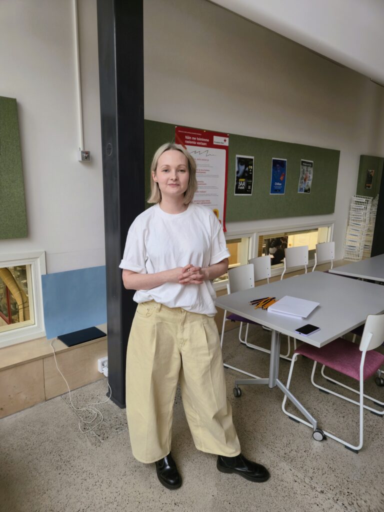  Lasten ja nuorten säätiön Tulevaisuuskoulu-hankkeen Noora Kupari 
