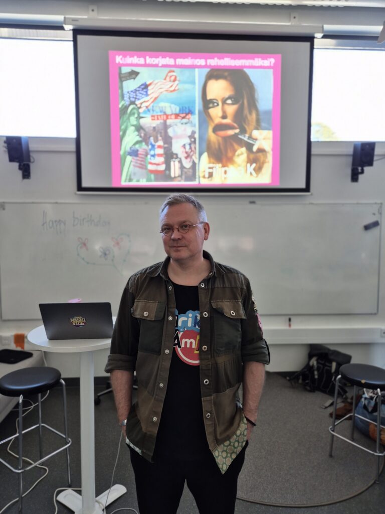 Toimittaja ja taiteilija Jari Tamminen 