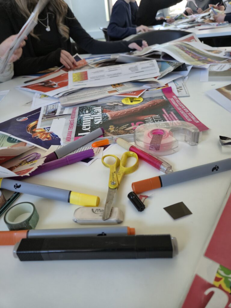 Vastamainos-työpajassa tehtiin vastamainoksia