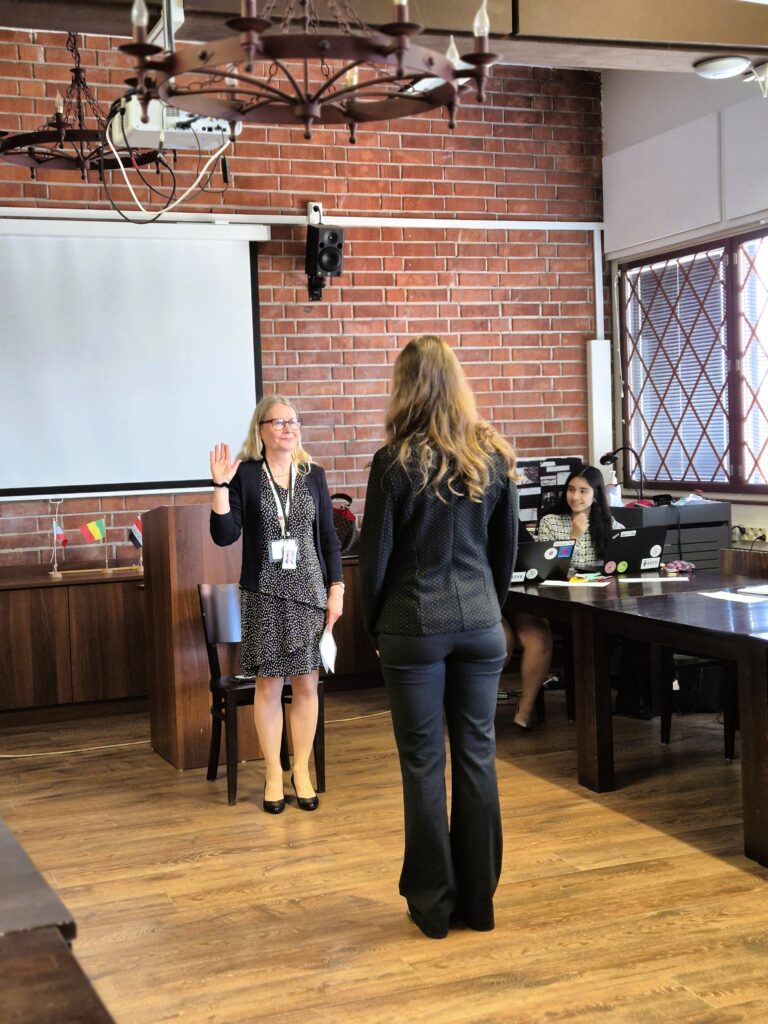 5th and 6th of May, HELIMUN ry hosted its 26th annual student-run conference in KSYK, providing students a unique platform for diplomacy and public speaking.
The session opened with an motivating keynote by President Tarja Halonen. Following two days of intense lobbying and debate the event concluded with final committee reports and closing speeches.